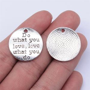 Gangan 24xmm 3G Placa de <span class=keywords><strong>palabra</strong></span> en inglés chapada colgante haz lo que amas, haz - Product Image 1