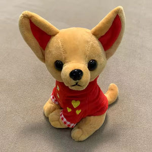 Juguete de Peluche de Perro <span class=keywords><strong>Chihuahua</strong></span> Marrón de Alta Calidad, Suave, de Algodón, Personalización ODM, Consolador para Aniversario, Accesorio - Product Image 4