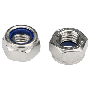 Écrous hexagonaux autobloquants en acier inoxydable 316 A4 M2.5 M3 M4 M5 M6 M8 <span class=keywords><strong>M10</strong></span> M12 M16 avec insert en nylon DIN985 - Product Image 5