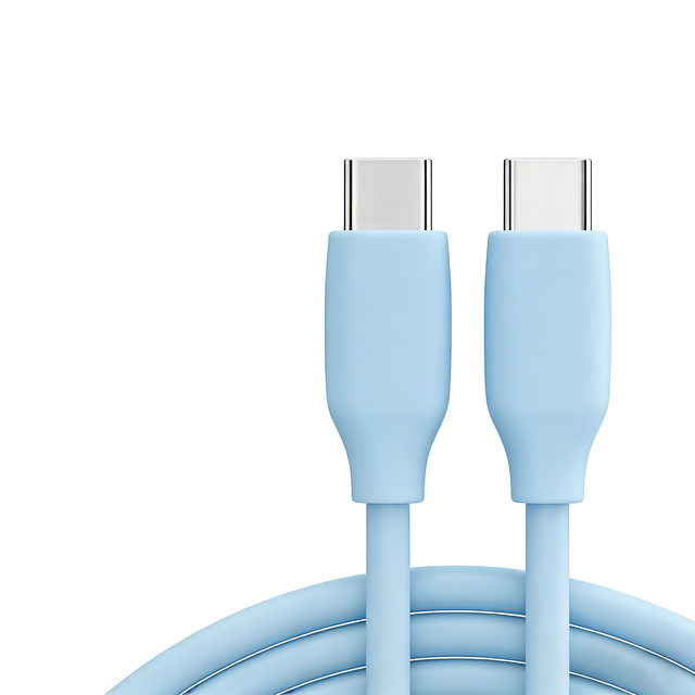 New Arrival PD 60W 3A Fast Charging Silicone Type-C Cable for Mobile Phones Power Bank Computer/Earphone (1m)-S20/S9 Compatible