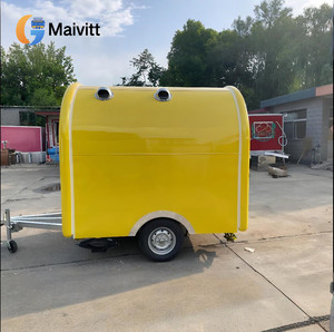 Equipo completo Mini Yellow <span class=keywords><strong>Hot</strong></span> Dog Burger Food Trailer Personalizado Mini Kitchen Food Truck - Product Image 1