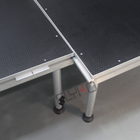 Podium de scène en aluminium pour événements 1,22*1,22m ou 1,22*2,44m Plateforme de scène mobile portable Concert Événement Mariage Scène portable