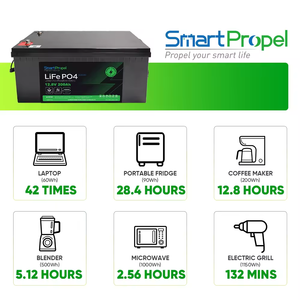 Smartpropel 24V 200Ah Solar Generator <b>Backup</b> Power System 12v 48V Lithium <b>Battery</b> - Product Image 5