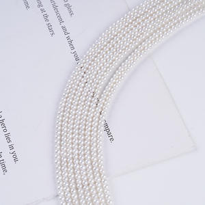 Suministro Directo del Fabricante de Perlas Sueltas de Agua Dulce Naturales de 2.5-3mm, Hilo Semiterminado para Collar Hecho a Mano - Product Image 2