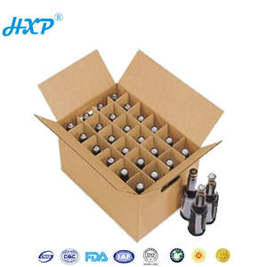 3-strato <span class=keywords><strong>B</strong></span>-flauto Flexo scatola di imballaggio di vino carta Kraft ondulata con goffratura campione libero - Product Image 4
