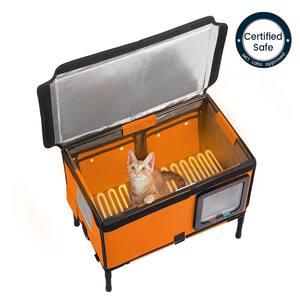 Calefacción Refrigeración Uso Elevado No Tóxico Multi Gato Aislado Impermeable Calefacción Casa para gatos al aire libre - Product Image 5
