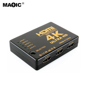 OEM Personnalisé Offre Spéciale 4K * 2K <span class=keywords><strong>HDMI</strong></span> 5x1 <span class=keywords><strong>Splitter</strong></span> <span class=keywords><strong>HDMI</strong></span> <span class=keywords><strong>Splitter</strong></span> 5 dans 1 Avec câble Et télécommande - Product Image 1