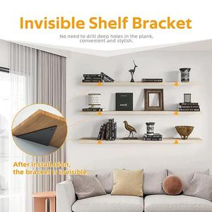 Étagères flottantes en bois, supports d'étagère triangulaire, vis d'ancrage, petits supports triangulaires - Product Image 6