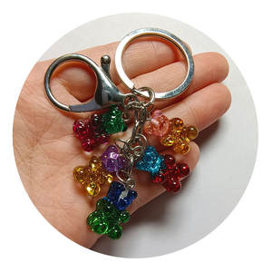 Vente en gros porte-clés ours gommeux couleur personnalisée breloques <span class=keywords><strong>beart</strong></span> gommeux acceptables - Product Image 5