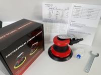 Lijadora Orbital Neumática de Disco Húmedo de 5 Pulgadas, 12000 RPM, Máquina de Pulir con Papel de Lija para Automóviles