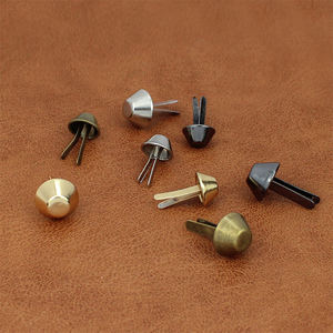 छोटे थोक 10/12 मिमी बैग के जूते diy हार्डवेयर रिवेट एक्सेसरीज गुणवत्ता स्टड मशरूम/बाल्टी प्रकार दो पैर रिवेट नीचे नाखून - Product Image 6