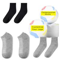 Chaussettes de compression jetables personnalisées pour hommes, chaussettes flexibles, chaussettes jetables portables