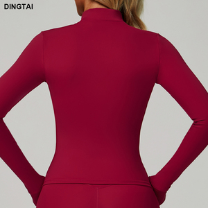 Dingtai <span class=keywords><strong>Veste</strong></span> de <span class=keywords><strong>Sport</strong></span> Haute Élastique pour Femmes, Top de Fitness Respirant, Extensible Quadridirectionnel, Nouveau Design Sexy, <span class=keywords><strong>Taille</strong></span> Plus XL, Haut Solide Personnalisé - Product Image 5