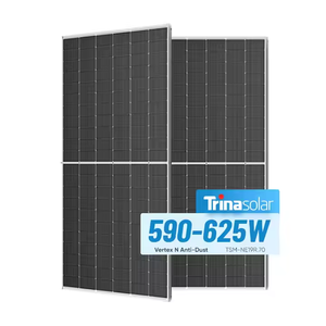 โมดูลโซลาร์เซลล์โมโนโมดูล590W 595W 600W 610W 620W ชนิด N กระจกคู่สำหรับใช้ในบ้าน - Product Image 3