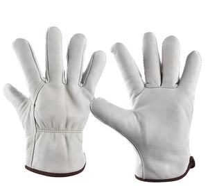 Guantes de cuero de vaca, sin forro, de ala corta, mecánicos, para conductor - Product Image 3