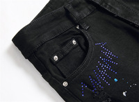 Hip Hop utilitaire Flare pantalon broderie Rivet décoration respirant brodé Patch jean haute rue ODM printemps Collection