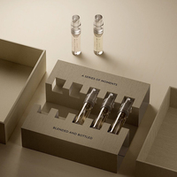 Ensemble de découverte de bouteille d'échantillon de parfum en carton de luxe de qualité supérieure de 100ml avec revêtement UV boîte d'emballage de stockage de gaufrage de stratification mate