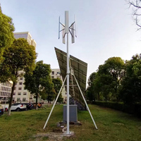 300W 500w 1kw 2kw 3kw 5kw 10KW générateur d'électricité à énergie solaire hybride système d'énergie éolienne à axe vertical éolienne à vendre