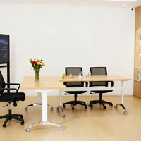 Table modulaire pliable, facile à épisser et à ranger, idéale pour les réunions ou les salles d'étude
