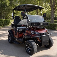 Voiturette de golf électrique Wilderness Woods 2, 4 ou 6 places, moteur AC 72V 7.5KW, batterie au lithium pour patrouilles sur sentiers, campements et transport de carburant