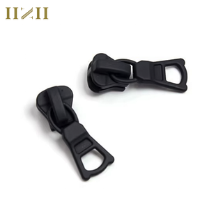 Bán buôn cao cấp các nhà sản xuất số 3 số 5 số 8 Nylon kim loại nhựa kéo đầu kéo dây kéo màu đen - Product Image 6