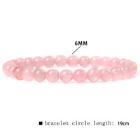 Nouveau modèle de bracelet en perles de pierre naturelle géométriques lisses de 6 mm, unisexe, tendance, minimaliste, charmant, élastique, cadeau disponible