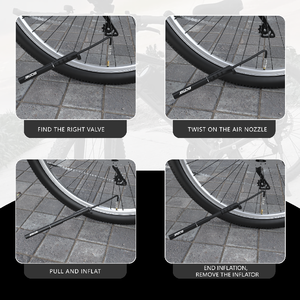Bomba de Aire para Bicicleta de Aleación de Aluminio Resistente de Alta Presión de 160 PSI, Inflador de Neumáticos Portátil, Mini Bomba de Bicicleta - Product Image 6