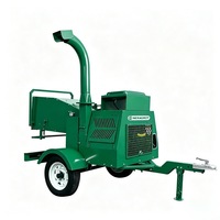 Broyeur à bois diesel 22HP à alimentation hydraulique, broyeur de branches DWC-22, diamètre maximal de la matière à broyer 150 mm, pour jardin et foresterie