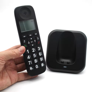 Téléphone <span class=keywords><strong>DECT</strong></span> portable 1.88-1.93 Mhz avec fonction vocale TAM, téléphone <span class=keywords><strong>fixe</strong></span> sans fil analogique pour la maison, l'hôtel, le bureau - Product Image 1