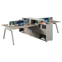 Mobilier de bureau du personnel de l'usine Bureau des employés Bureau Table ouverte Poste de travail avec écran
