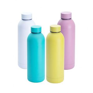 แก้วน้ำกีฬาแบบสุญญากาศขนาด 20 ออนซ์ พร้อมฝา 2 แบบ ไม่มีหลอด สีชมพูร้อน ขาว เขียว เหลือง รุ่น SS-137 - Product Image 1