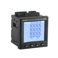 Acrel Apm800/Mlog Pantalla LCD Red Medidor de potencia multifunción Medidor de energía con tarjeta SD Descargue los datos almacenados en Excel
