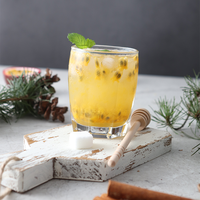 Verre à boire carré à fond plat en verre sodocalcique transparent réutilisable de qualité supérieure DELI 275ml9.3