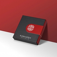 Boîtes en carton de luxe noires et rouges pour mini-dispositifs anti-perte, emballage personnalisé pour appareils électroniques