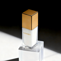 Maßgefertigte Luxuriöse Hochwertige Dickbodige Glas-Emulsionsflaschen Boxen 20ml 30ml 50ml 100ml Mattiert Transparent Quadratisch mit Pumpe