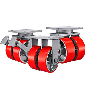 Rodízios Industriais Pesados de 4, 5, 6, 8, 10, 12 Polegadas, Rodas Duplas de PU/Nylon/Aço Sólido para Carrinho - Product Image 5