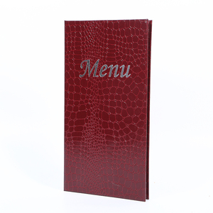 Cubiertas de Menú Personalizadas de Cuero Sintético de Cocodrilo con 4 Vistas, Cubierta de Menú Personalizada, Libro de Menú para Restaurante - Product Image 3