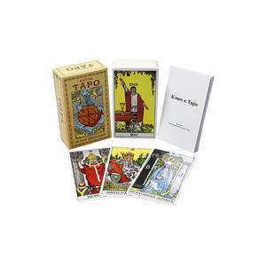 Juego de cartas de tarot inglesas personalizadas con libro guía, tarjetas de pago impresas personalizadas, diseño clásico, cartas de tarot, venta directa de fábrica - Product Image 3