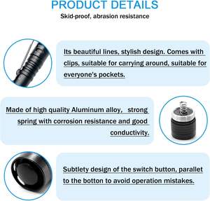 3W Mini 365nm UV Linterna <span class=keywords><strong>Ultravioleta</strong></span> <span class=keywords><strong>Luz</strong></span> negra Pluma <span class=keywords><strong>Luz</strong></span> <span class=keywords><strong>con</strong></span> filtro negro para minerales Detección de dinero de orina de mascotas - Product Image 5