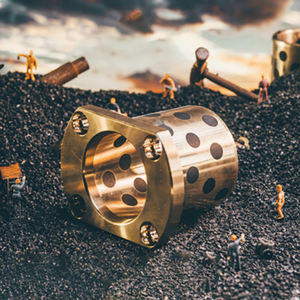 12mm 2.5 P10 Insert oleada guia elétrica acessórios quadrados anel forjando latão bucha - Product Image 2