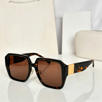 Lunettes de soleil unisexes au design classique, monture TR90, verres dégradés, verres foncés dorés, style vintage, protection UV pour les sports de plein air et les voyages