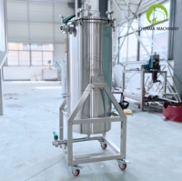 Réservoir de filtration post-extraction en acier inoxydable pour la séparation solide-liquide des extraits végétaux et botaniques
