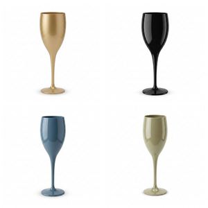 Gobelets à vin en plastique réutilisables colorés avec logo personnalisé, 175 ml, incassables, résistants aux chocs, Tritan, sans BPA, pour bar et fête - Product Image 1