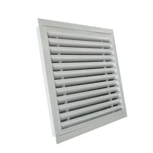 Aluminium Alloy Material Square Return Air Grille Louvered Louvre Filter Cover Building Grille Louver Vents