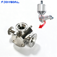 Vanne rotative pour machine de remplissage, accessoire de vanne pneumatique pour tuyau d'hygiène alimentaire, vanne rotative pneumatique à trois voies