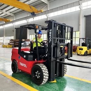 Tavol <span class=keywords><strong>3</strong></span> tonnes 3000kg <span class=keywords><strong>3</strong></span> tonnes chariot élévateur à agrafeuse diesel avec moteur à courant alternatif à changement latéral certifié ISO CE pour les industries agricoles et de la construction - Product Image 3