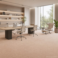 Moquette d'ingénierie texturée polyvalente de qualité commerciale certifiée ignifuge pour salle de réception et bureau
