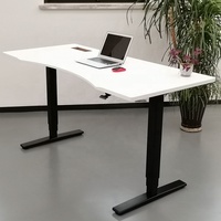 Dessus de table en bois de placage de PVC MDF de style design moderne en couleur noir et blanc populaire niveau E1