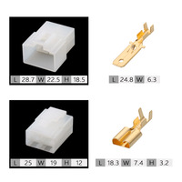 Conector Automotriz para Sensor de Oxígeno, Conector Doméstico 7122-2446, Enchufe DJ7042-6.3-11/21, Conector de Arnés de Cables de 4 Orificios