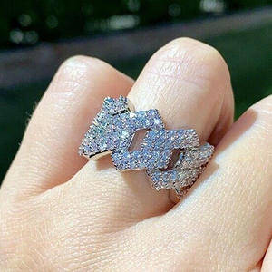 Bague Hip-hop Tendance, Styles Religieux Créatifs, Formes Animaux, Chiffres, Cœurs, Incrustation de Pierres Précieuses par Sertissage à Griffes, Pour Enfants - Product Image 2